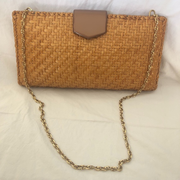 Handbags - Vintage Wicker Clutch